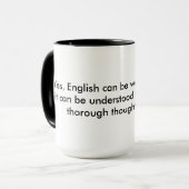 Mug L'anglais est étrange (Devant gauche)