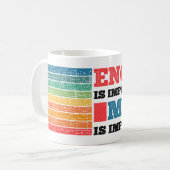 Mug L'Anglais Est Important Mais Les Maths Sont Import (Devant gauche)