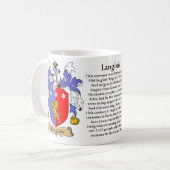 Mug Langlois, l'origine, la signification et la crête (Devant gauche)