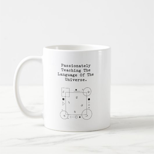 Mug Language of Universe | Passionate Math Teaching (Gauche)