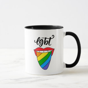 Mug Langue arc-en-ciel LGBT