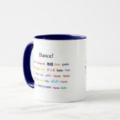 Mug Langue de danse ! (Devant gauche)