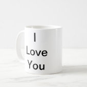 Mug Langue des signes américaine - je t'aime (Devant gauche)
