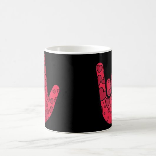 Mug Langue Des Signes Asl Je Vous Aime Main Signer Rag (Centre)