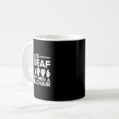 Mug Langue des signes Asl Oui je suis sourd (Devant gauche)
