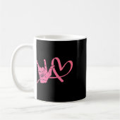 Mug Langue des signes de conscience Amour Asl Enseigna (Gauche)