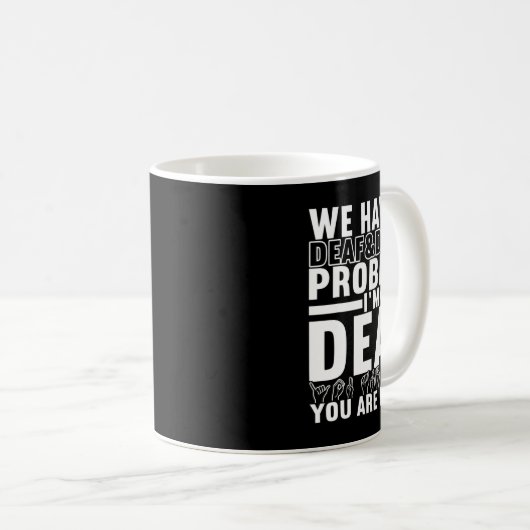 Mug Langue des signes Sensibilisation des sourds 8 (Devant droit)