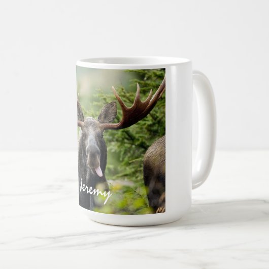 Mug Langue drôle de l'orignal (Devant droit)