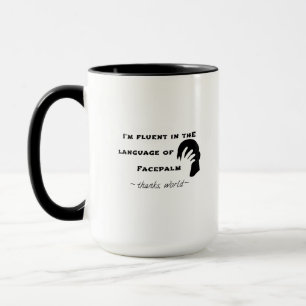 Mug Langue du Facepalm