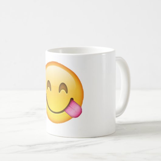 Mug Langue - Emoji (Devant droit)