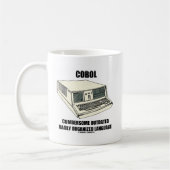 Mug Langue mal organisée périmée encombrante de COBOL (Gauche)