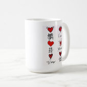 Mug Langues de l'Amour (Devant droit)