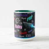 Mug Langues de programmation Motif coloré (Centre)