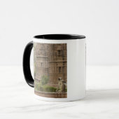 Mug Langurs d'Hanuman ou langurs à face noire, communs (Devant gauche)