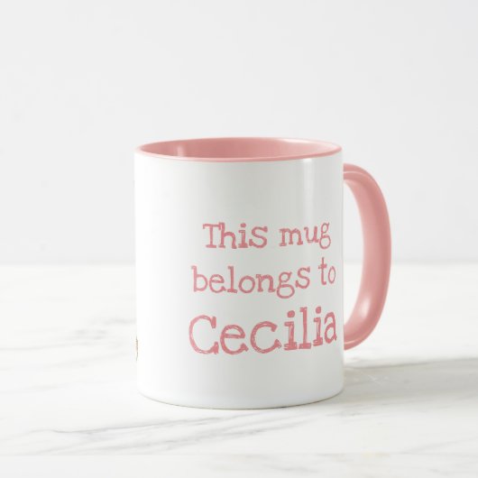 Mug L'animal ABC C est pour guépard (Devant droit)