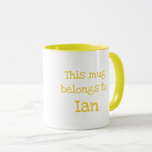 Mug L'animal ABC I est pour l'iguane (Devant droit)