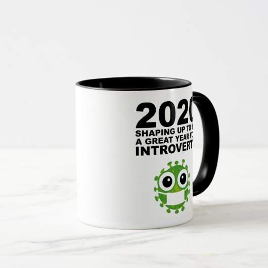 Mug L'Année 2020 Pour Les Introvertis (Devant droit)