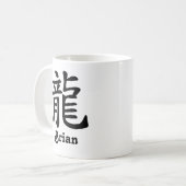 Mug L'année chinoise de zodiaque du dragon ajoutent le (Devant gauche)