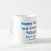 Mug L'anniversaire de Kathie (Devant gauche)
