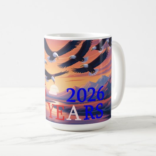 Mug L'anniversaire de l'Amérique (Devant droit)