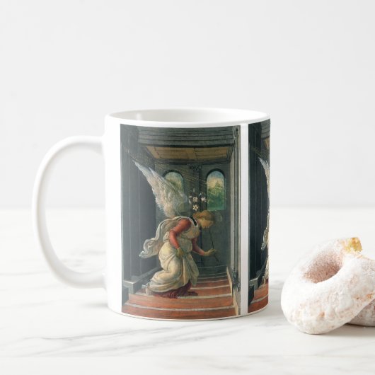 Mug L'Annonciation (détail de l'ange) de Sandro Bottic (Avec donut)