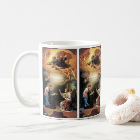 Mug L'Annonciation par Anton Raphael Mengs (Avec donut)