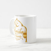 Mug Lanterne à Arche Dorée Ramadan Mubarak (Devant gauche)