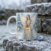 Mug Lanterne céleste d'ange d'hiver de grâce