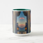 Mug Lanterne de balcon de ville Steampunk SciFi (Centre)