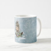 Mug Lanterne de Noël dans la neige (Devant droit)