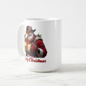 Mug Lanterne de Noël de Santa rude (Devant gauche)