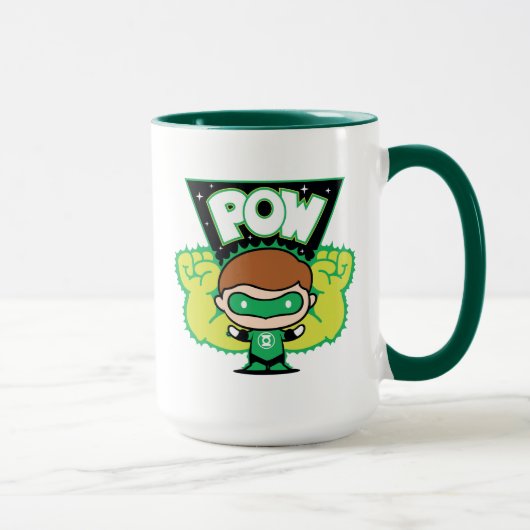 Mug Lanterne verte Chibi Formant Des Poings Géants (Droite)