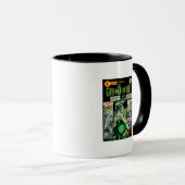Mug Lanterne verte - Comic vert ombragé (Devant droit)