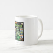 Mug Lanterne verte - Comic vert ombragé (Devant droit)
