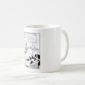 Mug Lanterne verte contre clown, noir et blanc (Devant droit)