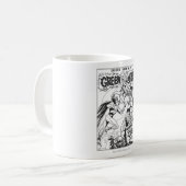 Mug Lanterne verte contre le magicien des puces, noir (Devant gauche)