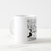 Mug Lanterne verte dans l'anneau, noir et blanc (Devant gauche)