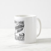 Mug Lanterne verte dans les tranchées, noir et blanc (Devant droit)
