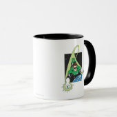 Mug Lanterne verte dans l'espace (Devant droit)