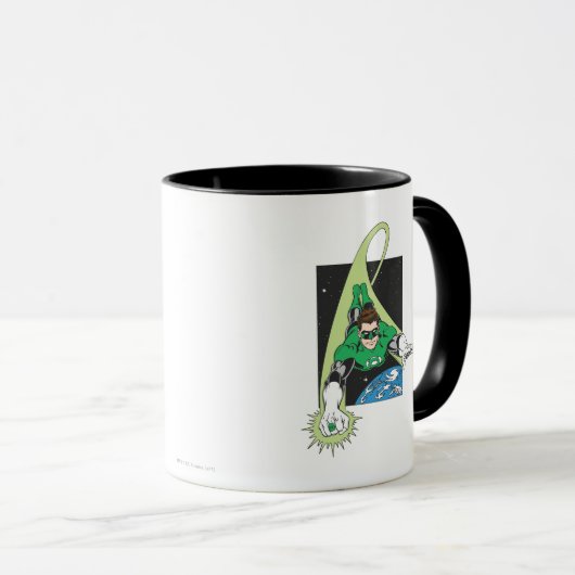 Mug Lanterne verte dans l'espace (Devant droit)