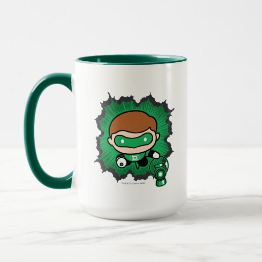 Mug Lanterne verte de Chibi qui traverse l'espace (Gauche)