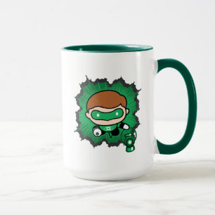 Mug Lanterne verte de Chibi qui traverse l'espace