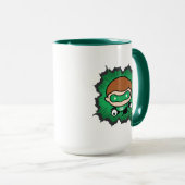Mug Lanterne verte de Chibi qui traverse l'espace (Devant droit)