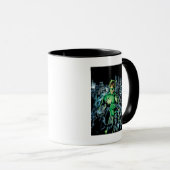 Mug Lanterne verte entourée - Couleur (Devant droit)