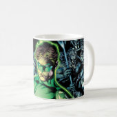 Mug Lanterne verte entourée - Couleur (Devant droit)