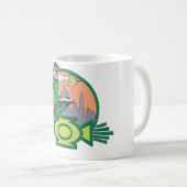 Mug Lanterne verte et paysage urbain (Devant droit)