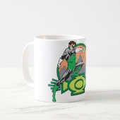 Mug Lanterne verte et paysage urbain (Devant gauche)