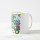 Mug Lanterne verte - Le Guerrier émeraude (Devant droit)