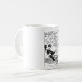 Mug Lanterne Verte - missile Runaway, noir et blanc (Devant gauche)