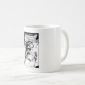 Mug Lanterne verte - Nombreux anneaux, noir et blanc (Devant droit)
